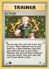 Lt. Surge - 17/132 - Holo Rare - 1st Edition